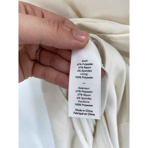 Likely Ella Solid White Strapless Sweetheart Maxi Gown with Front Slit Size 12 - Picture 5 of 6